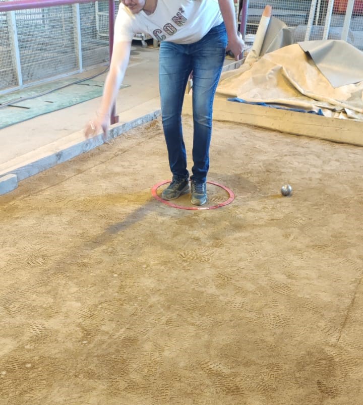 Entrainement à la pétanque